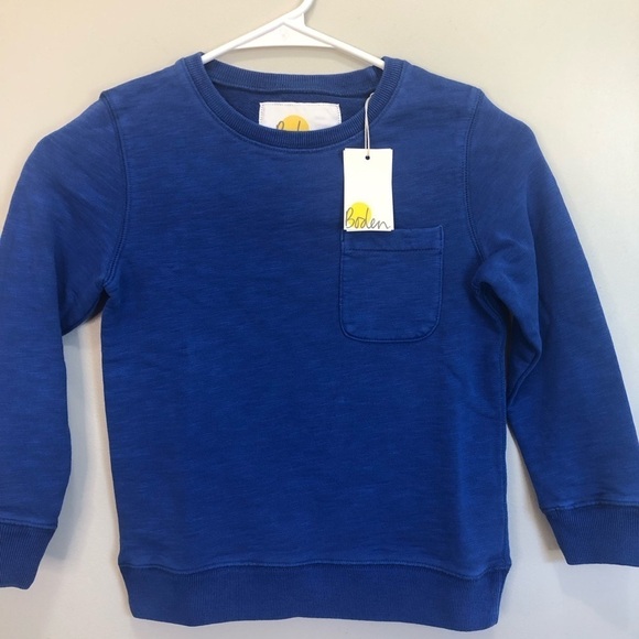 Boden royal blue Boys sweater 5-6 y, 100% cotton, brand new with tag - Picture 2 of 8